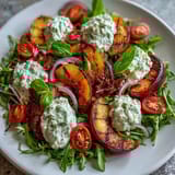 Grilled Peach Burrata Salad