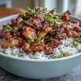 Honey Garlic Chicken with Rice