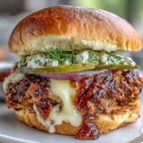 Juicy Memorial Day smash burger sliders piled high with lettuce, pickles, and cheese.