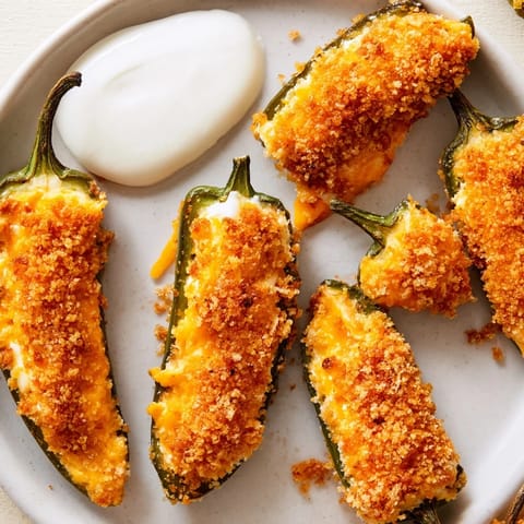 Crispy Jalapeño Cheese Poppers