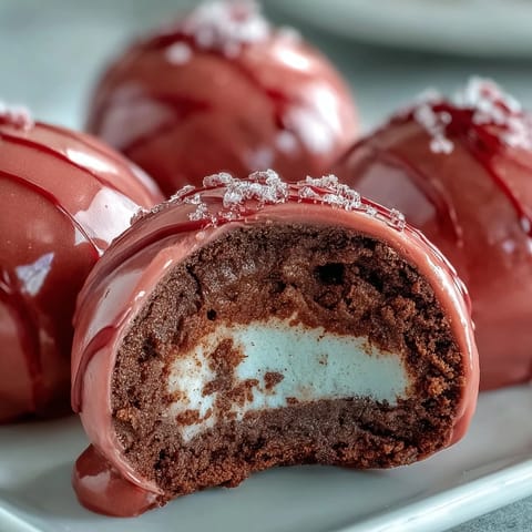 Stack of homemade Oreo truffles with pink candy coating, topped with festive sprinkles for a party dessert.