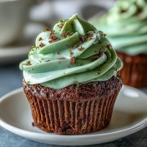St Patricks Green Velvet Cupcakes