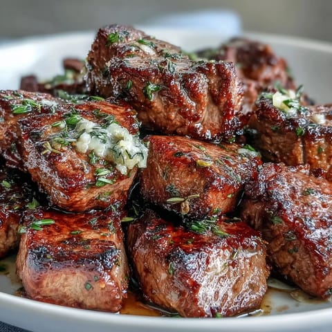 One-Pan Garlic Herb Steak Bites
