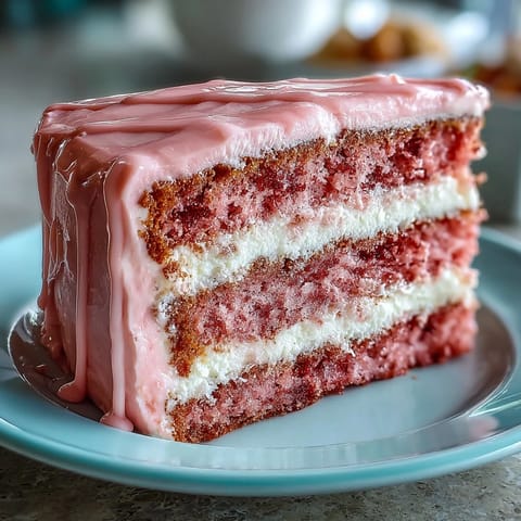 Delicate pink Bridal Shower Rosé Velvet Cake with alluring gold drip accent.