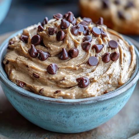 Creamy Fiber-Packed Chickpea Cookie Dough Dip ready for dipping crackers.