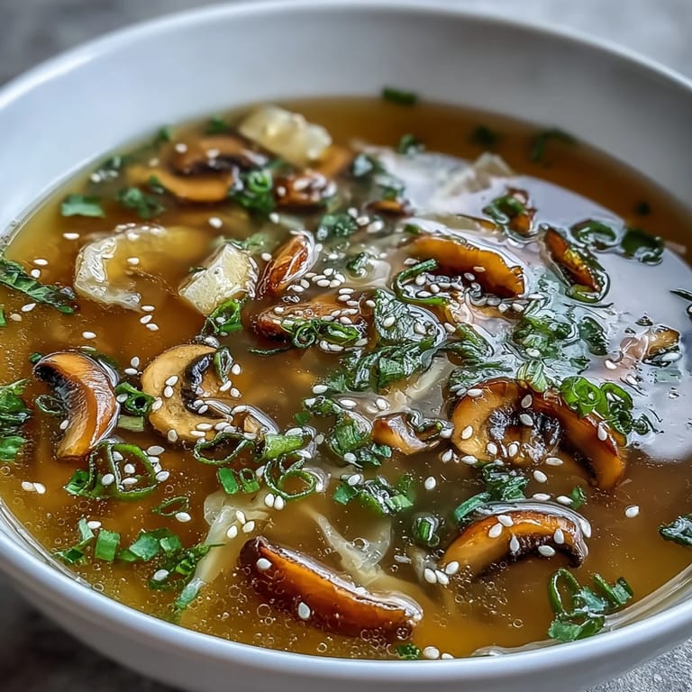 Cozy bowl of vibrant Ginger-Miso Winter Soup, perfect for a chilly evening.