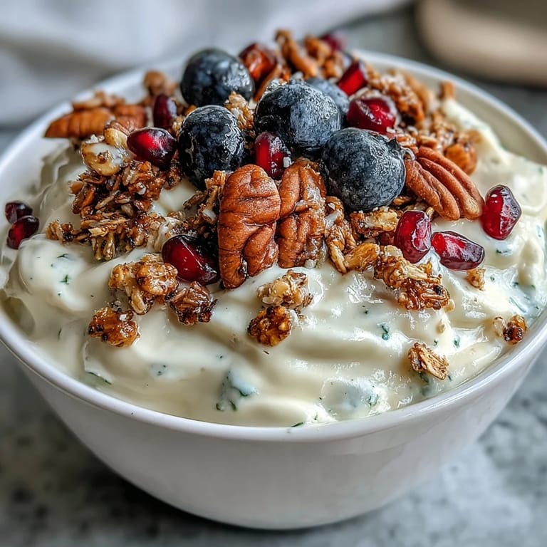 Enjoy a hearty yogurt bowl, bursting with berries and fragrant spiced crunch.