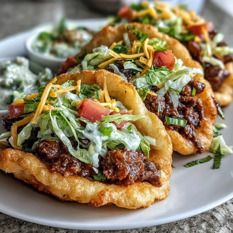 Enjoy these gluten-free cloud bread tacos, bursting with flavorful ground beef filling.