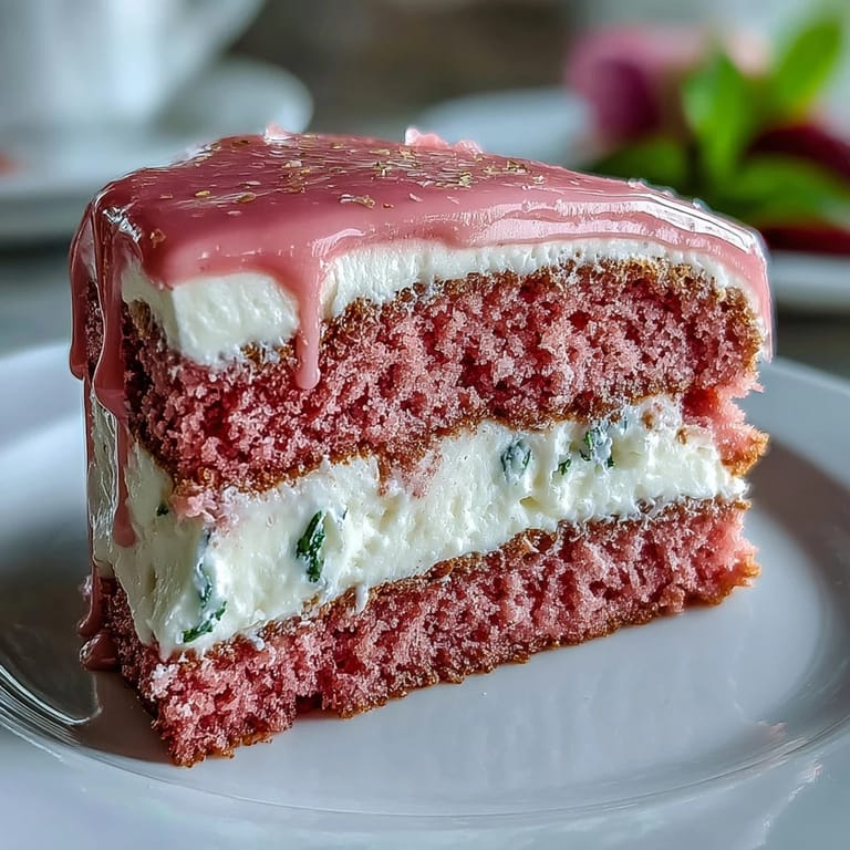 Elegant Bridal Shower Rosé Velvet Cake, alluringly decorated with shimmering gold drips.
