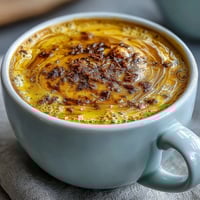 Golden milk in a warm mug, featuring turmeric and ginger, with a cinnamon stick garnish for a cozy, anti-inflammatory beverage.