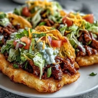 Cloud bread tacos with seasoned beef, a light and fluffy low-carb meal.