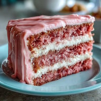 Delicate pink Bridal Shower Rosé Velvet Cake with alluring gold drip accent.